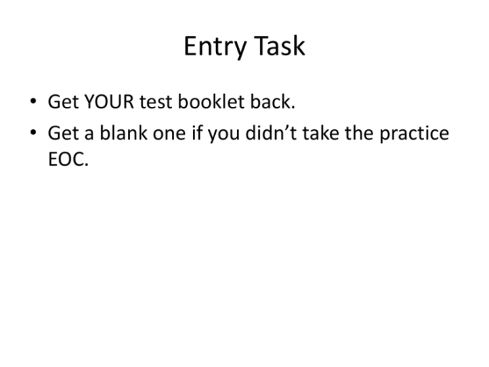 Eoc practice test form b