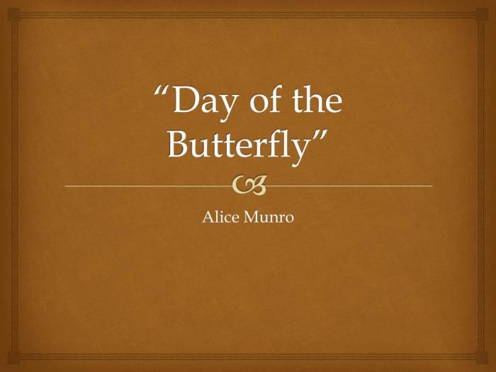 Day of the butterfly alice munro