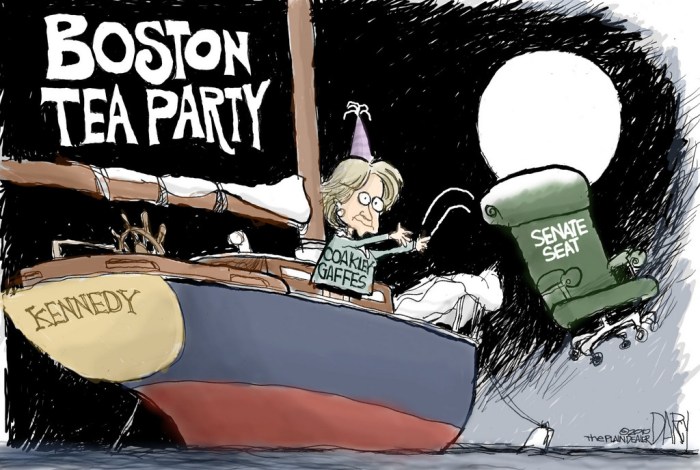 Political cartoons about the boston tea party